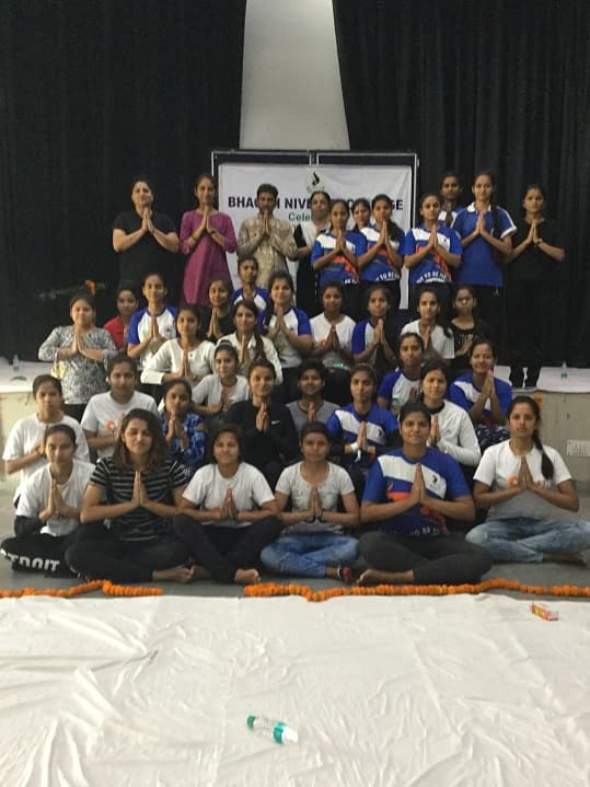 Bhagini Nivedita College Yoga day photo 5